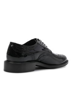 Мужские кожаные дерби SAINT LAURENT черного цвета, арт. 669324/1TV00 | Фото 5 (Мужское Кросс-КТ: Броги-обувь, Вечерняя обувь; Материал внутренний: Натуральная кожа; Стили: Классический)