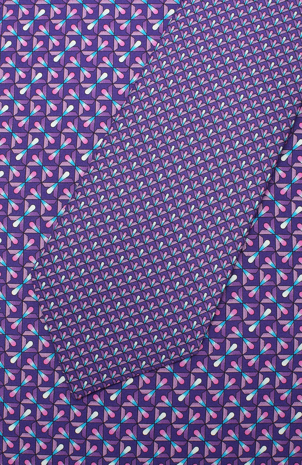 Мужской комплект из галстука и платка LANVIN фиолетового цвета, арт. 4250/TIE SET | Фото 5 (Материал: Текстиль, Шелк)