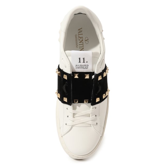 Кожаные кеды Rockstud Untitled Valentino  1W2S0A01VЕG Фото 6