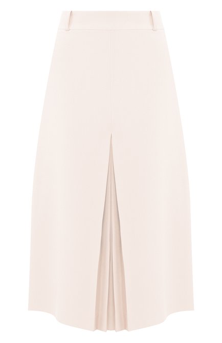 Женская юбка из смеси шелка и шерсти LORO PIANA светло-бежевого цвета по цене 224000 руб., арт. FAI5256 | Фото 1