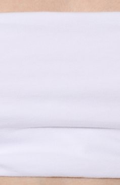 Женский хлопковый бра-топ BRUNELLO CUCINELLI белого цвета, арт. MPT18B0130 | Фото 5 (Материал сплава: Проставлено; Нос: Не проставлено; Материал внешний: Хлопок; Рукава: С открытыми плечами; Длина (для топов): Укороченные; Стили: Кэжуэл)
