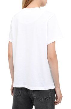 Женская хлопковая футболка CHANTAL THOMASS белого цвета, ар�т. TTI420 | Фото 4 (Рукава: Короткие; Длина (для топов): Стандартные; Принт: С принтом; Материал внешний: Хлопок; Женское Кросс-КТ: Футболка-одежда; Стили: Кэжуэл)