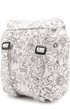 Детская рюкзак из текстиля с принтом OMY разноцветного цвета, арт. SD0 | Фото 2 (Материал сплава: Проставлено, Проверено; Нос: Не проставлено; Статус проверки: Проверено, Проверена категория; Материал: Текстиль)