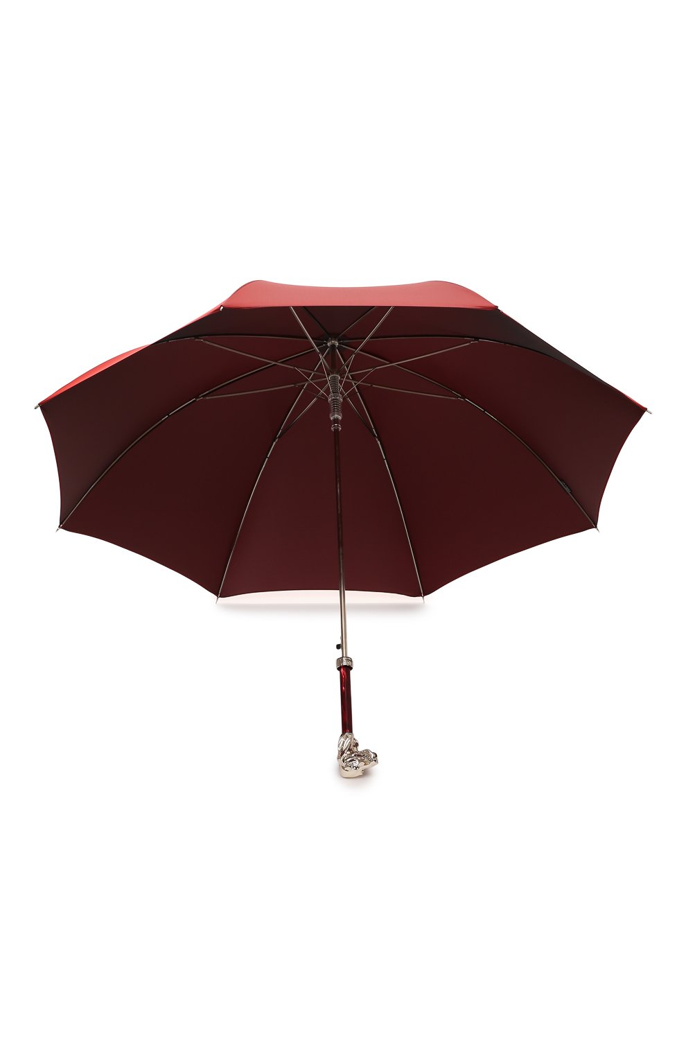 Мужской зонт-трость PASOTTI OMBRELLI красного цвета, арт. 478/RAS0 0XF0RD/4/W40 | Фото 3 (Материал: Текстиль, Синтетический материал, Металл)