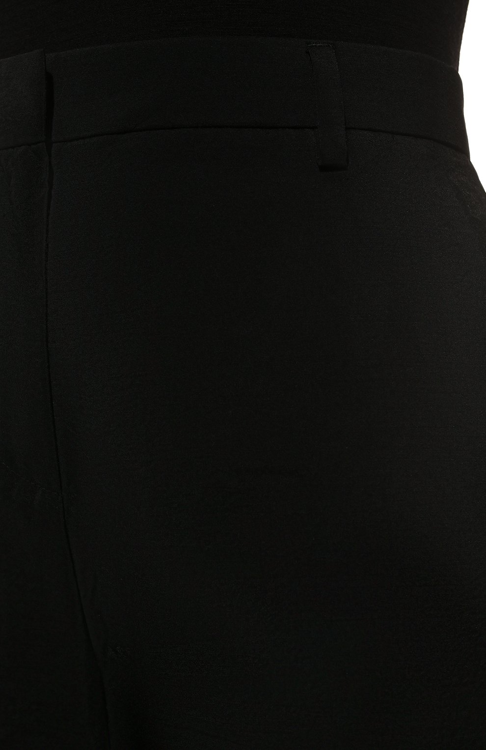 Женские шерстяные брюки GIORGIO ARMANI черного цвета, арт. 2WHPP0PI/T03HX | Фото 5 (Силуэт Ж (брюки и джинсы): Широкие; Материал внешний: Шерсть; Женское Кросс-КТ: Брюки-одежда; Длина (брюки, джинсы): Укороченные; Стили: Кэжуэл)