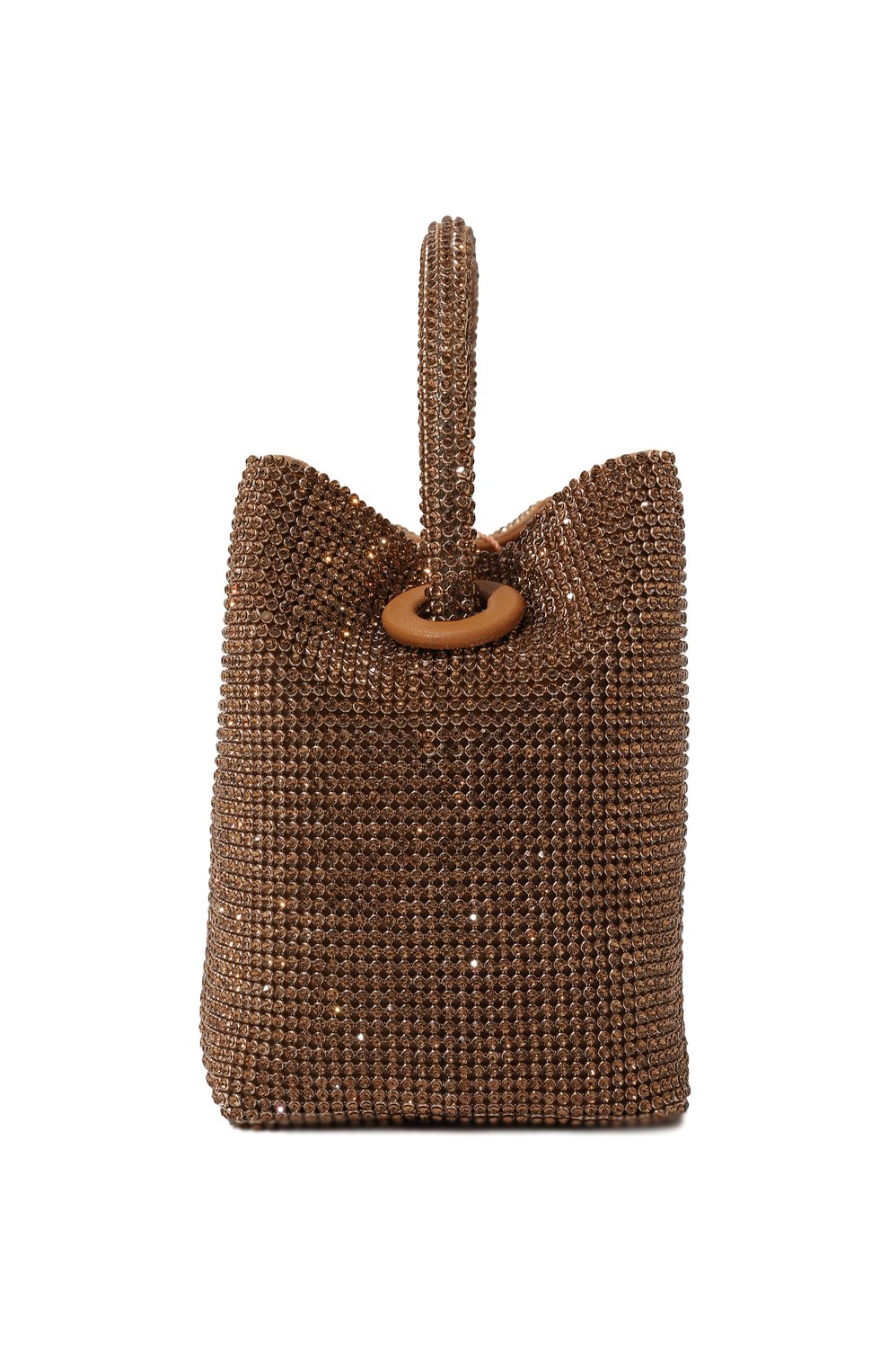 Женская сумка solene mini CULT GAIA золотого цвета, арт. TH2545PS | Фото 4 (Сумки- технические: Сумки top-handle; Материал сплава: Проставлено; Размер: mini; Драгоценные камни: Проставлено; Материал: Экокожа)