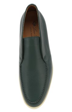 Мужские кожаные ботинки open walk LORO PIANA зеленого цвета, арт. FAL0319 | Фото 5 (Мужское Кросс-КТ: Ботинки-обувь; Материал внутренний: Натуральная кожа; Региональные ограничения белый список (Axapta Mercury): RU; Материал утеплителя: Без утеплителя; Подошва: Плоская)