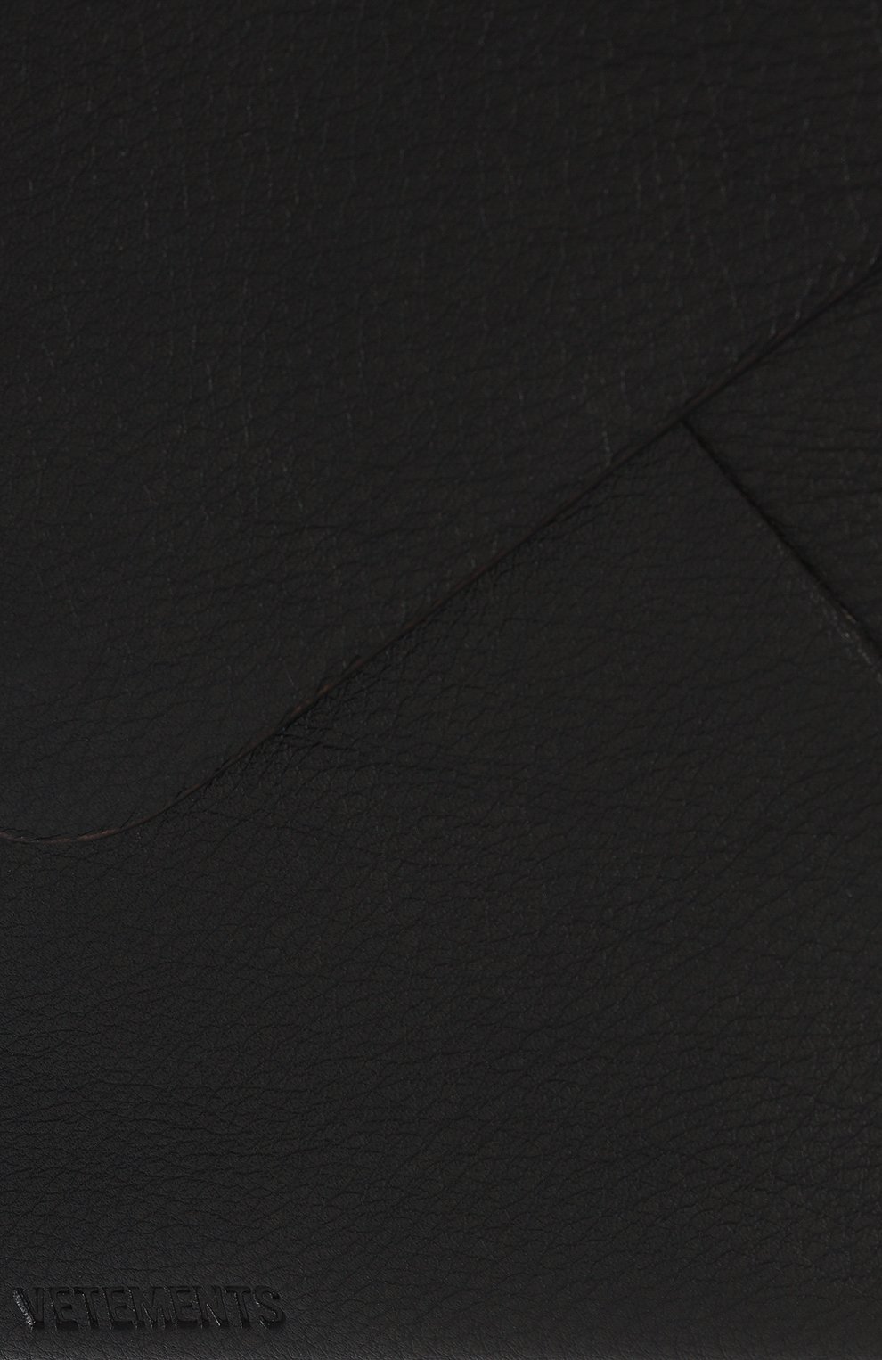 Мужского клатч VETEMENTS черного цвета, арт. UE63BA950B | Фото 4 (Размер: medium; Женское Кросс-КТ: Клатч-клатчи)