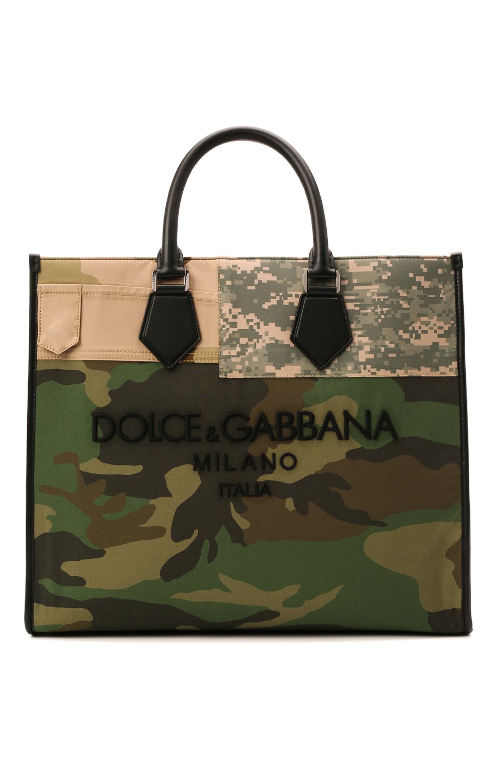 Текстильный тоут Dolce & Gabbana Хаки BM1796/AY106 5627543