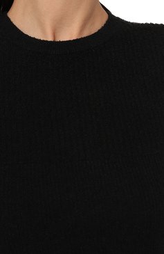 Женский пуловер IRO черного цвета, арт. WP12BAIY0 | Фото 5 (Рукава: Длинные; Стили: Гламурный; Материал внешний: Синтетический материал, Вискоза; Длина (для топов): Стандартные; Материал сплава: Проставлено; Женское Кросс-КТ: Пуловер-одежда; Драгоценные камни: Проставлено)