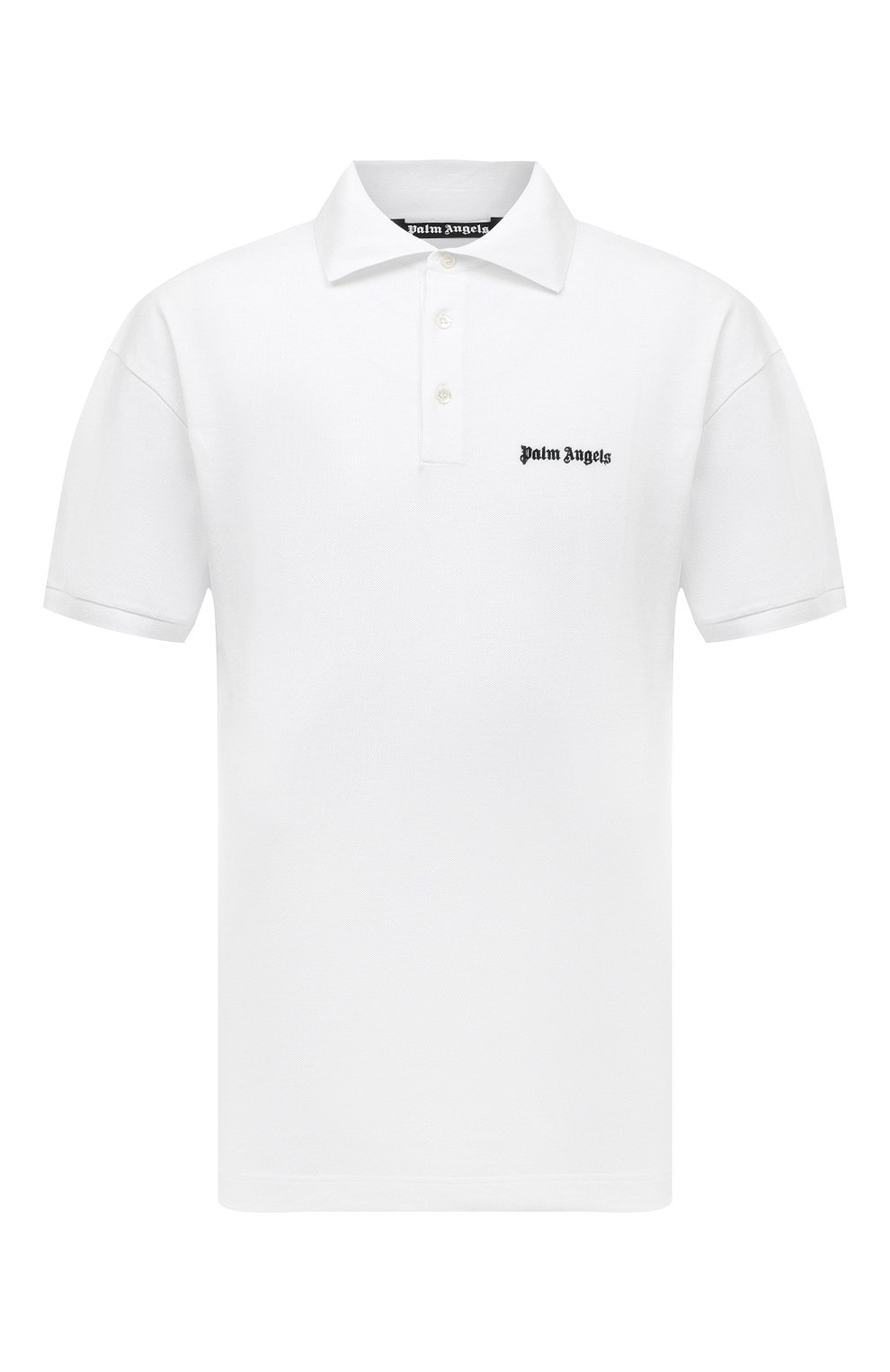Мужское белое хлопковое поло PALM ANGELS купить в интернет-магазине ЦУМ ...