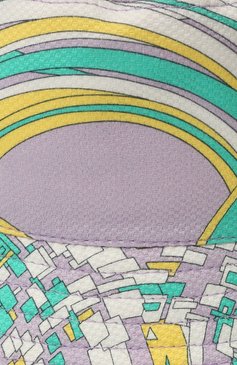 Детская хлопковая панама EMILIO PUCCI сиреневого цвета, арт. 9Q0227 | Фото 3 (Материал: Текстиль, Хлопок; Материал сплава: Проставлено; Нос: Не проставлено)