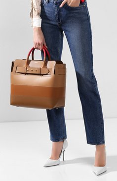Женская сумка belt medium BURBERRY бежевого цвета, арт. 8019952 | Фото 2 (Сумки-технические: Сумки top-handle; Размер: medium; Материал: Натуральная кожа)