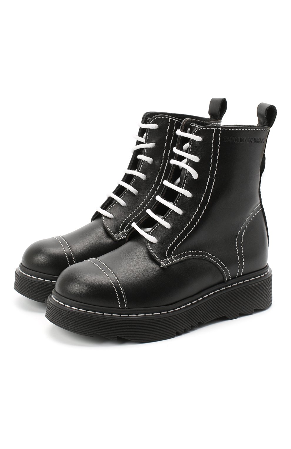 Кожаные ботинки Emporio Armani XXN004/X0I35/28-34