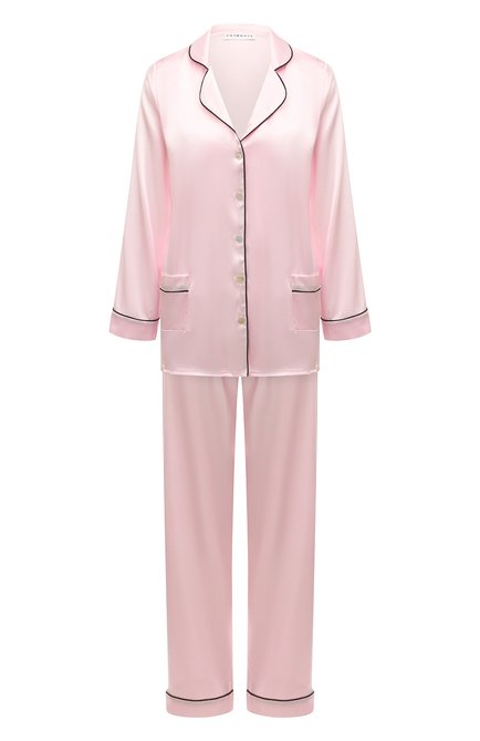 Женская шелковая пижама PRIMROSE розового цвета, арт. 1W.504RB.S004 | Фото 1 (Материал внешний: Шелк)
