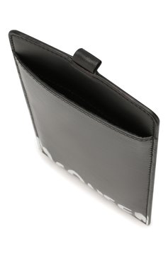 Кожаный чехол для iphone ALEXANDER MCQUEEN черного цвета, арт. 602153/1NT2B | Фото 3 (Женское Кросс-КТ: Кожа iPhone; Материал: Натуральная кожа)