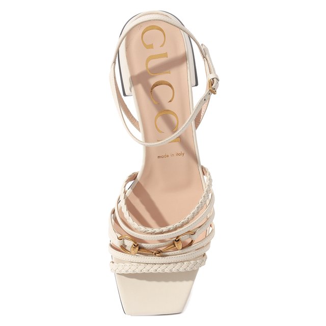 фото Кожаные босоножки gucci