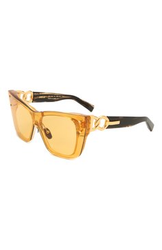Женские солнцезащитные очки BALMAIN золотого цвета, арт. BPS-106C-150 | Фото 1 (Тип очков: С/з; Очки форма: Квадратные)