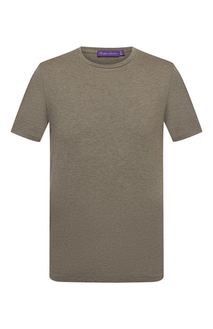 Мужская хлопковая футболка RALPH LAUREN хаки цвета по цене 21800 руб., арт. 790508153 | Фото 1