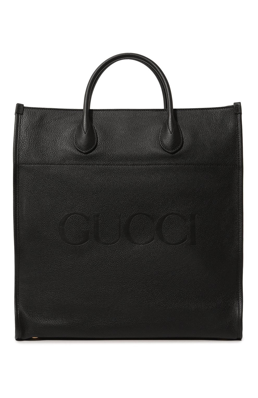 Сумки-шоперы Gucci, Кожаная сумка-тоут Gucci, Италия, Чёрный, Натуральная кожа: 100%;, 13157628  - купить