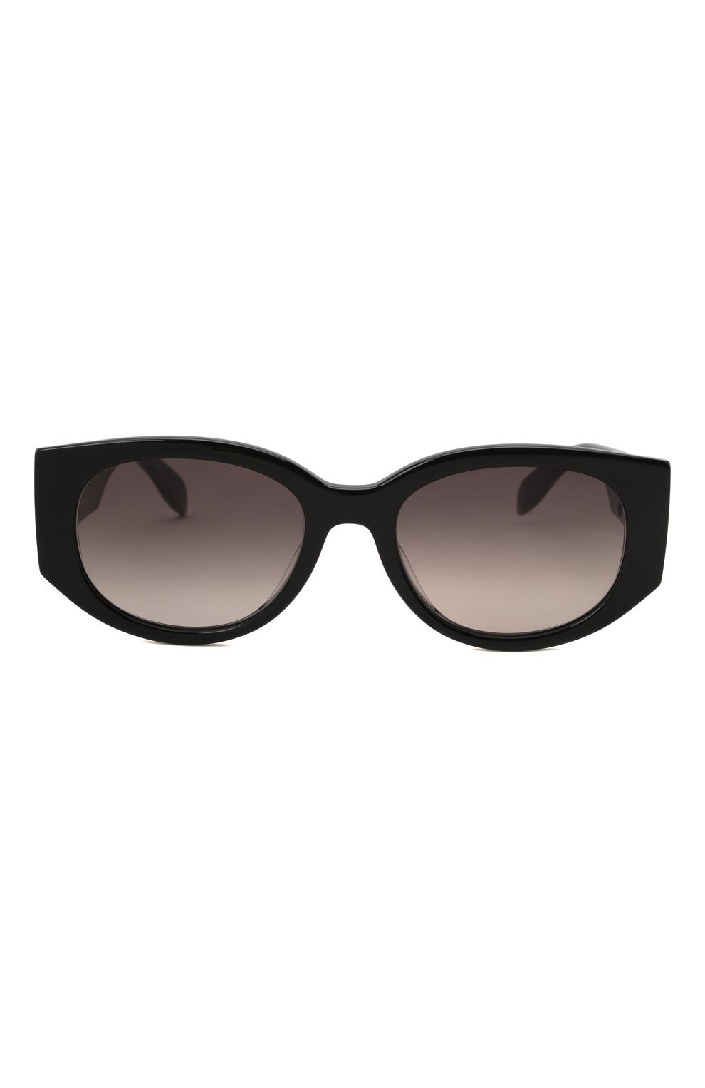 Женские солнцезащитные очки ALEXANDER MCQUEEN черного цвета, арт. 669320/J0740 | Фото 3 (Материал: Пластик; Тип очков: С/з; Оптика Гендер: оптика-женское; Очки форма: Овальные)