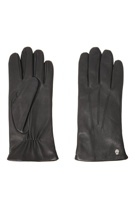 Мужские кожаные перчатки с подкладкой из смеси кашемира и шерсти ROECKL темно-синего цвета, арт. 11011-680 | Фото 2 (Статус проверки: Проверена категория; Мужское Кросс-КТ: Кожа и замша; Материал: Натуральная кожа)
