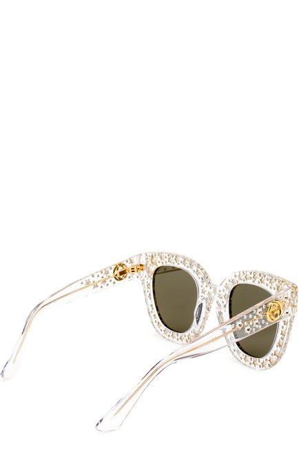 Gucci clear 2024 star sunglasses