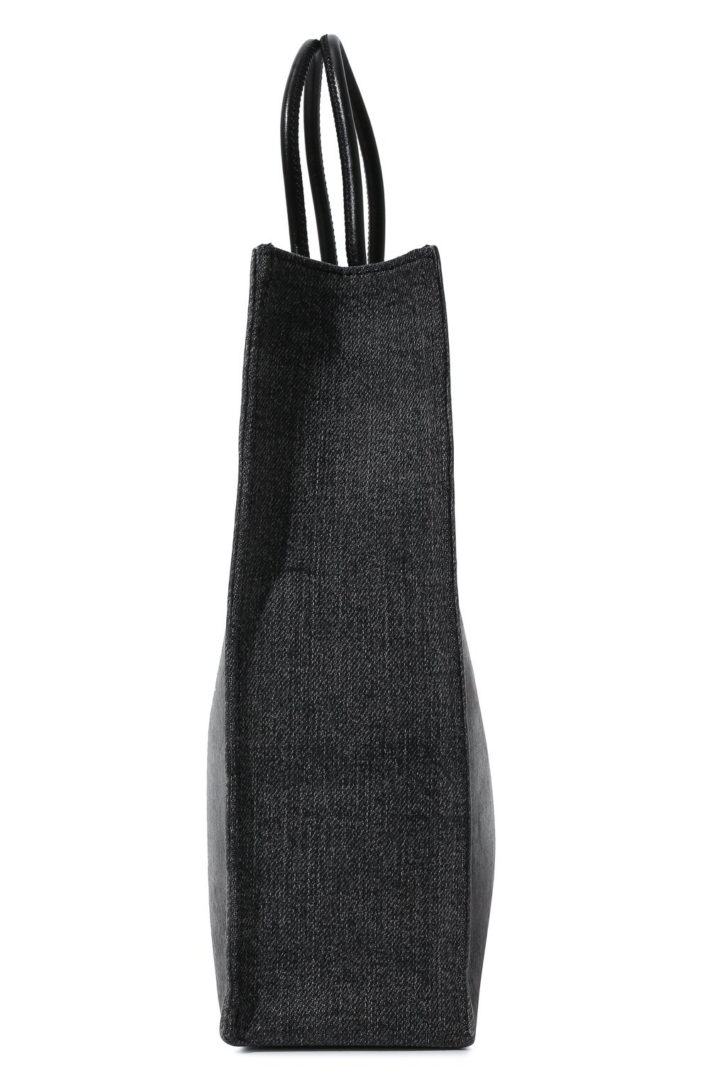 Женский сумка-шопер dsl medium DIESEL темно-серого цвета, арт. X08923/P4637 | Фото 4 (Сумки-технические: Сумки-шопперы; Размер: medium; Ремень/цепочка: На ремешке; Материал: Экокожа)