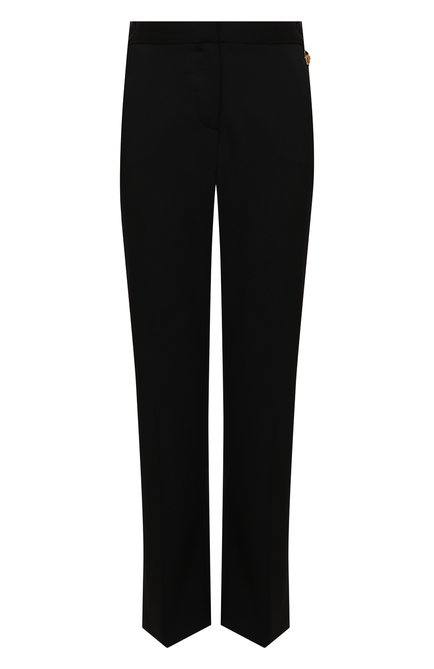 Женские шерстяные брюки VERSACE черного цвета по цене 99200 руб., арт. 1001112/1A01020 | Фото 1