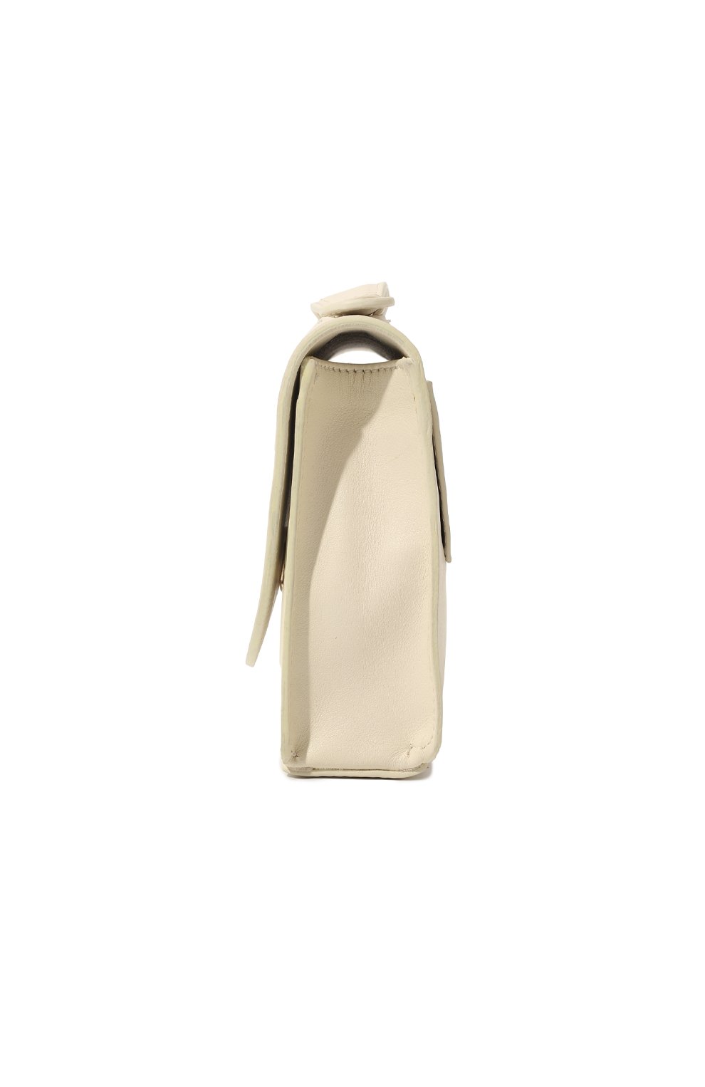 Женская поясная сумка GIABORGHINI кремвого цвета, арт. BELT-BAG | Фото 4 (Материал: Натуральная кожа; Размер: mini; Стили: Кэжуэл)