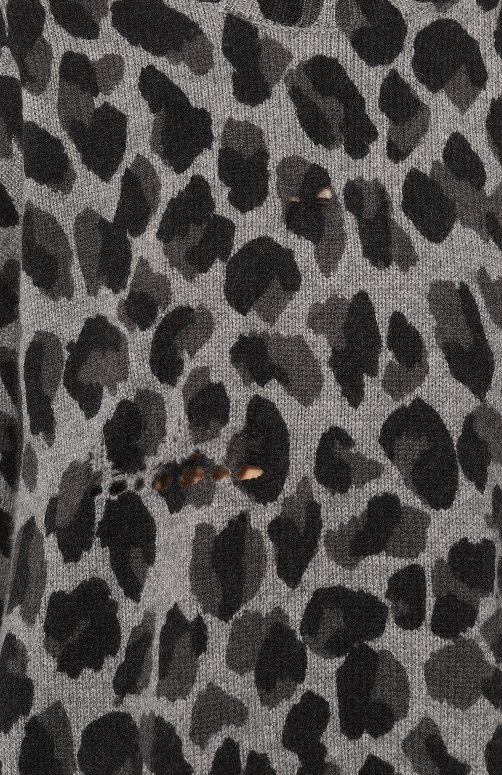 Женский кашемировый пуловер ADDICTED серого цвета, арт. MK215 | Фото 5 (Материал внешний: Шерсть, Кашемир; Рукава: Длинные; Длина (для топов): Стандартные; Женское Кросс-КТ: Пуловер-одежда; Стили: Кэжуэл)