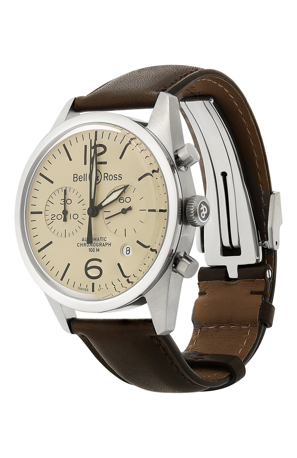 Мужские часы original beige BELL&ROSS бесцветного цвета, арт. BRV126-BEI-ST/SCA | Фото 2 (Механизм: Автомат; Материал корпуса: Сталь; Цвет циферблата: Другое)