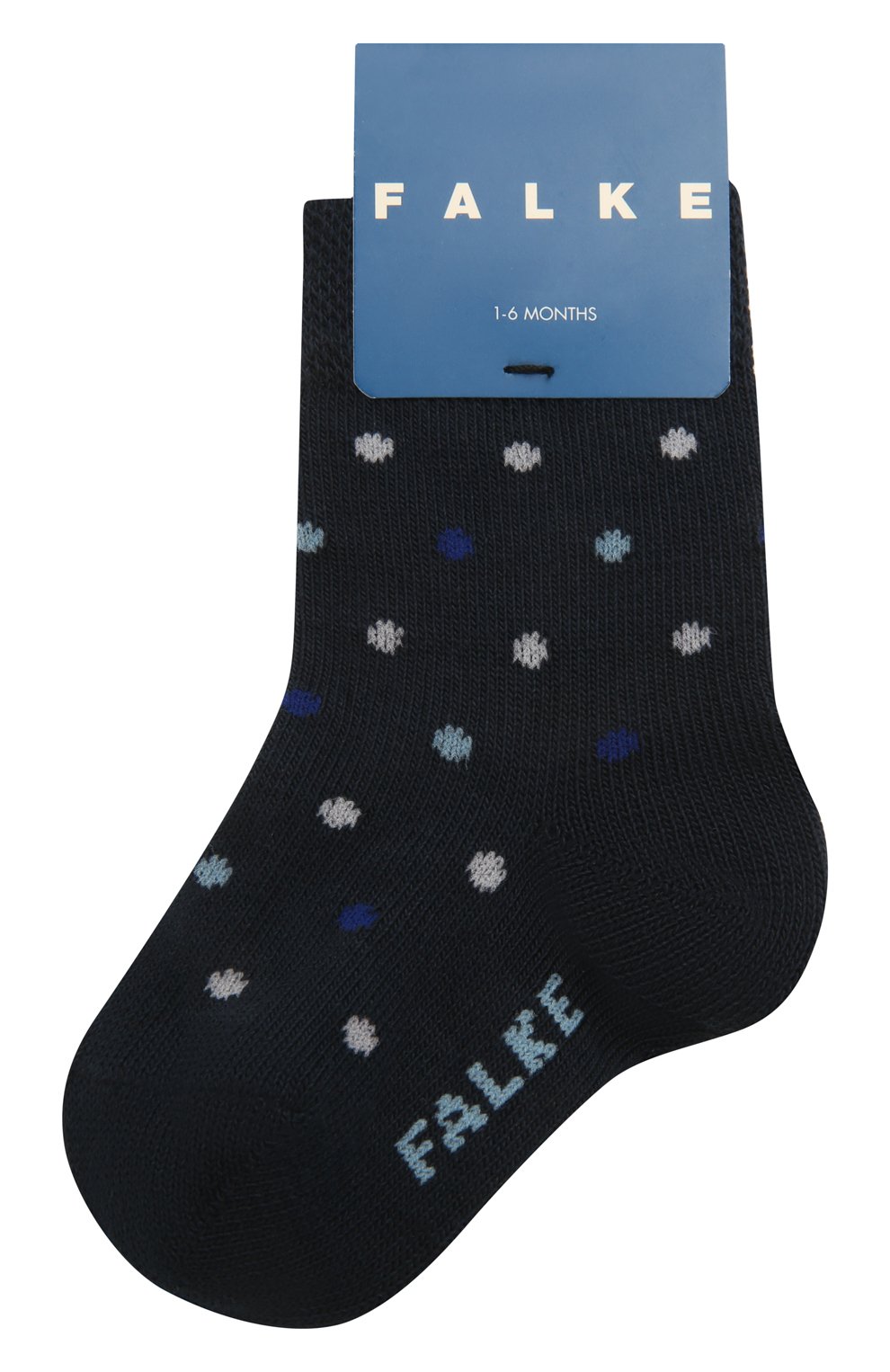 Детские хлопковые носки FALKE синего цвета, арт. 12090. | Фото 1 (Региональные ограничения белый список (Axapta Mercury): RU)