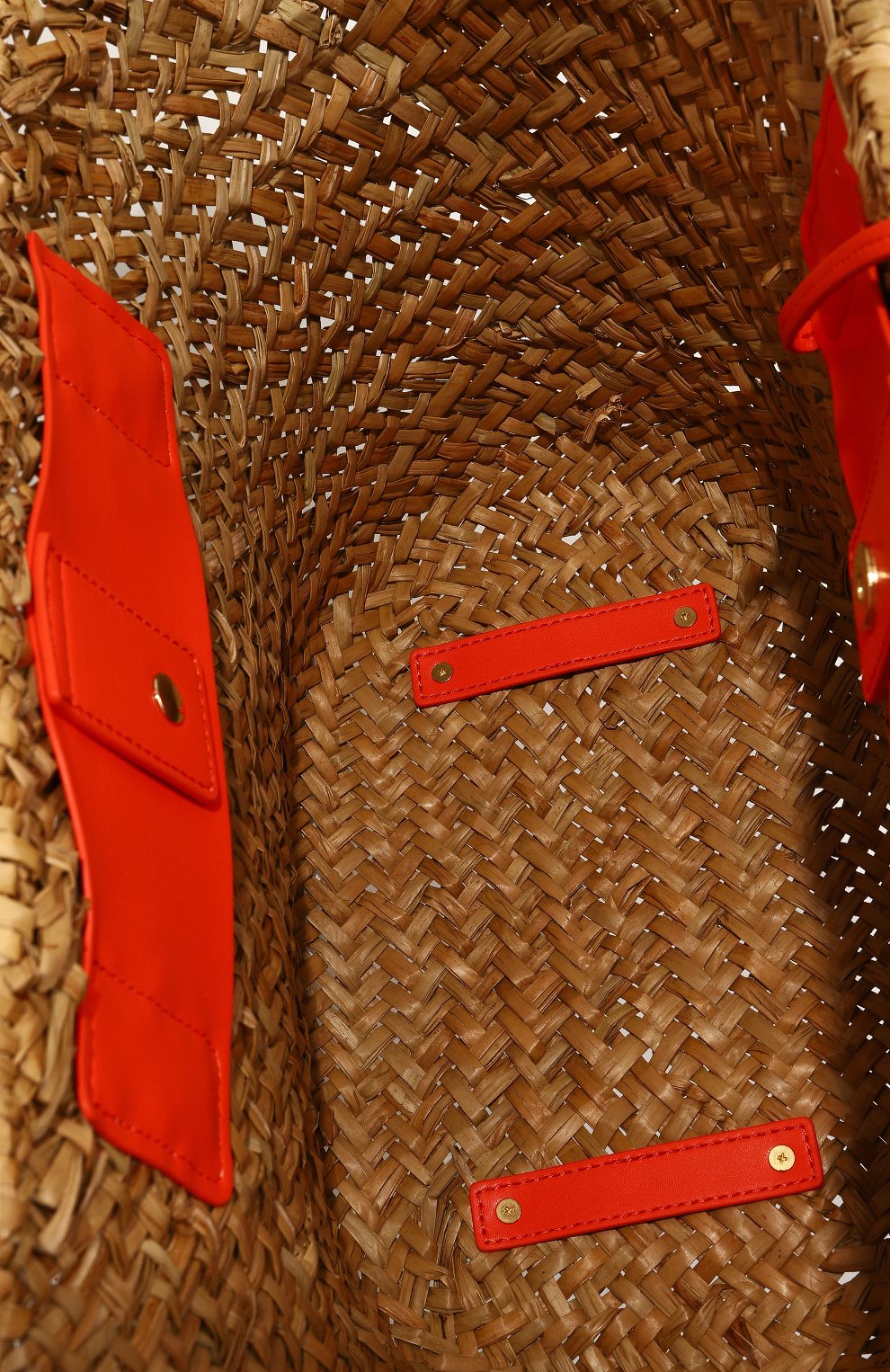 Женская сумка-тоут corsica MELISSA ODABASH бежевого цвета, арт. C0RSICA | Фото 5 (Женское Кросс-КТ: Сумка-пляжные сумки; Материал сплава: Проставлено; Материал: Растительное волокно; Драгоценные камни: Проставлено; Размер: large)