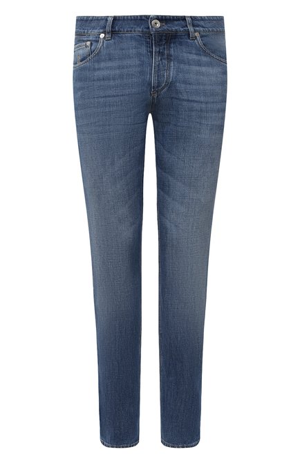 Мужские джинсы BRUNELLO CUCINELLI синего цв ета по цене 72350 руб., арт. M0Z37B2210 | Фото 1