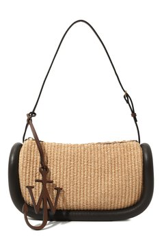 Женская сумка bumper 15 JW ANDERSON бежевого цвета, арт. HB0459-FA0055 | Фото 1 (Сумки-технические: Сумки top-handle; Размер: medium; Материал сплава: Проставлено; Материал: Растительное волокно; Драгоценные камни: Проставлено)
