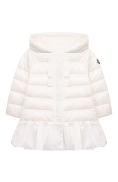 Детского пуховая куртка MONCLER белого цвета, арт. G1-951-1C509-10-53048 | Фото 1 (Кросс-КТ НВ: Куртки; Региональные ограничения белый список (Axapta Mercury): RU)