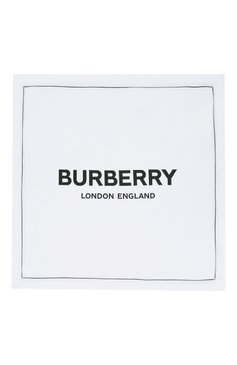 Детского хлопковое одеяло BURBERRY белого цвета, арт. 8025375 | Фото 3 (Материал: Текстиль, Хлопок)