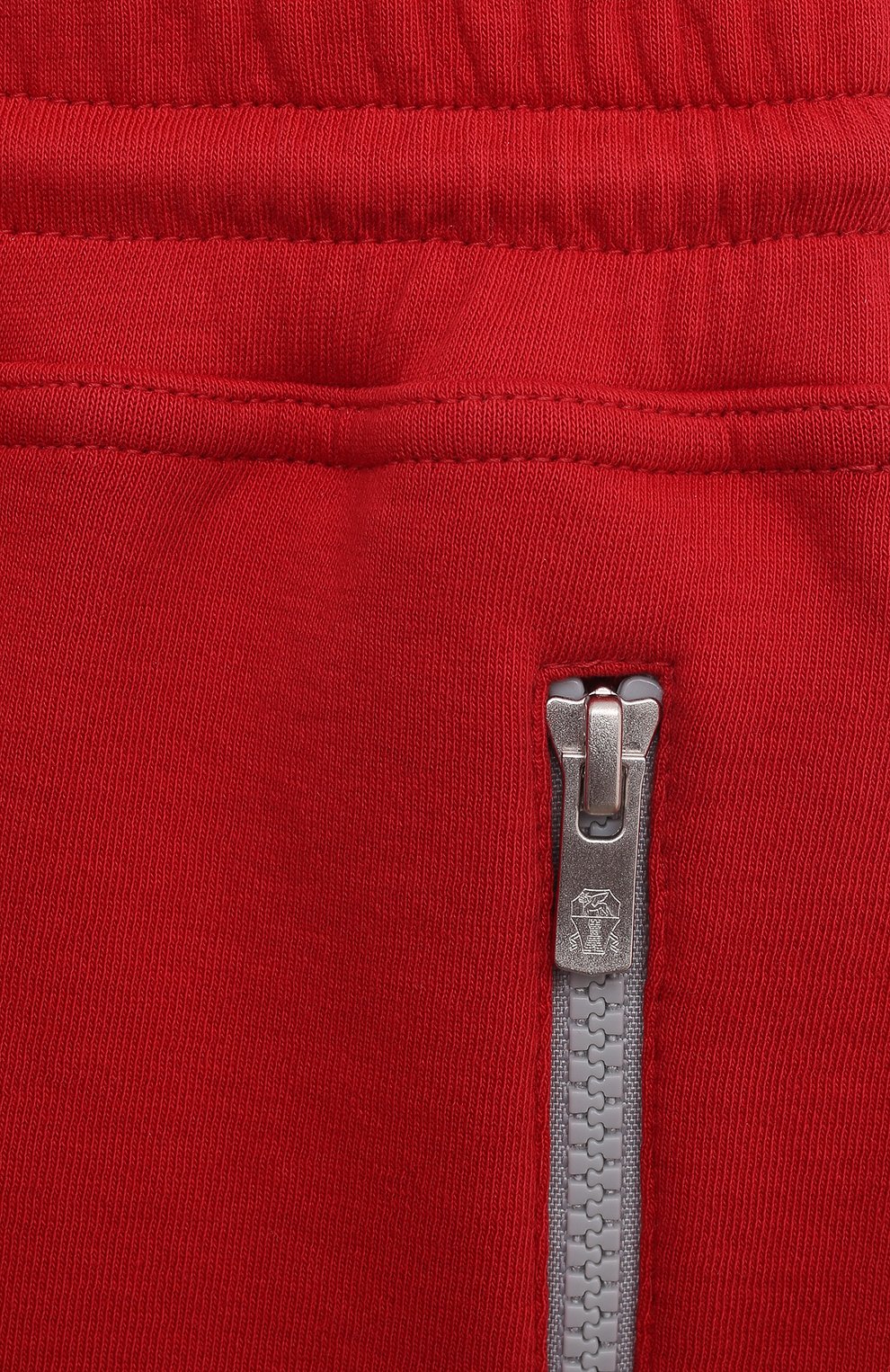 Детские хлопковые шорты BRUNELLO CUCINELLI красного цвета, арт. B0T35E392A | Фото 3 (Случай: Повседневный; Материал внешний: Хлопок)
