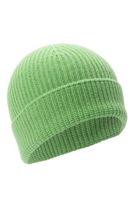 Женская кашемировая шапка VERSACE зеленого цвета, арт. 1001616/1A02749 | Фото 1 (Материал: Кашемир, Шерсть, Текстиль)