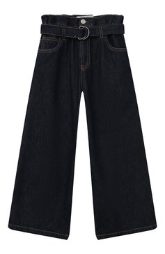 Детские джинсы PHILOSOPHY DI LORENZO SERAFINI KIDS темно-синего цвета, арт. PJPA121/DF007-BHUNI/10A-14A | Фото 1 (Материал внешний: Хлопок)