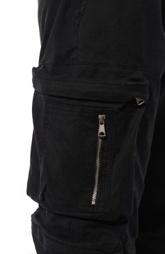 Мужские хлопковые брюки-карго DIESEL черного цвета, арт. A12033/0AJIB | Фото 5 (Силуэт М (брюки): Карго; Длина (брюки, джинсы): Стандартные; Случай: Повседневный; Материал сплава: Проставлено; Материал внешний: Хлопок; Драгоценные камни: Проставлено; Стили: Кэжуэл)