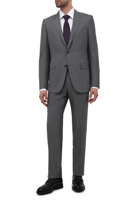 Мужской шерстяной костюм ERMENEGILDO ZEGNA серого цвета по цене 347500 руб., арт. 222546/221225 | Фото 1