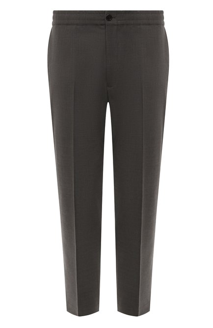 Мужские шерстяные брюки THEORY серого цвета, арт. N0771205 | Фото 1 (Материал сплава: Проставлено; Драгоценные камни: Проставлено; Длина (брюки, джинсы): Стандартные; Материал внешний: Шерсть)