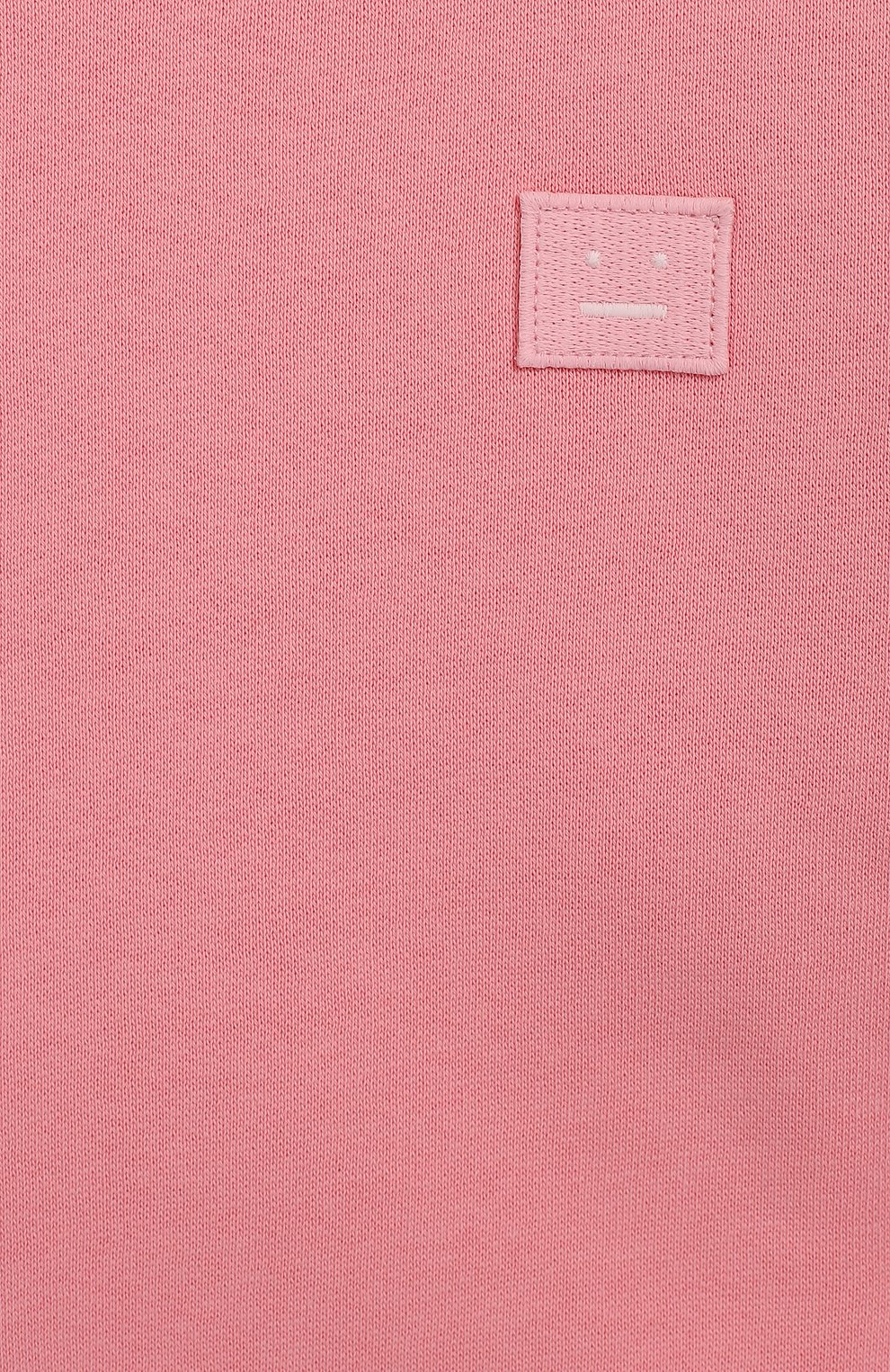 Мужского хлопковый свитшот ACNE STUDIOS розового цвета, арт. 2NN173 | Фото 3 (Принт: Без принта; Девочки Кросс-КТ: Свитшот-одежда; Статус проверки: Проверено)