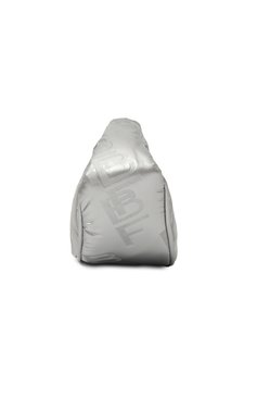 Женская сумка cush BY FAR серебряного цвета, арт. 23PFBCUSSSVSEFSMA | Фото 4 (Сумки-технические: Сумки top-handle; Материал сплава: Проставлено; Материал: Текстиль; Драгоценные камни: Проставлено; Размер: small)