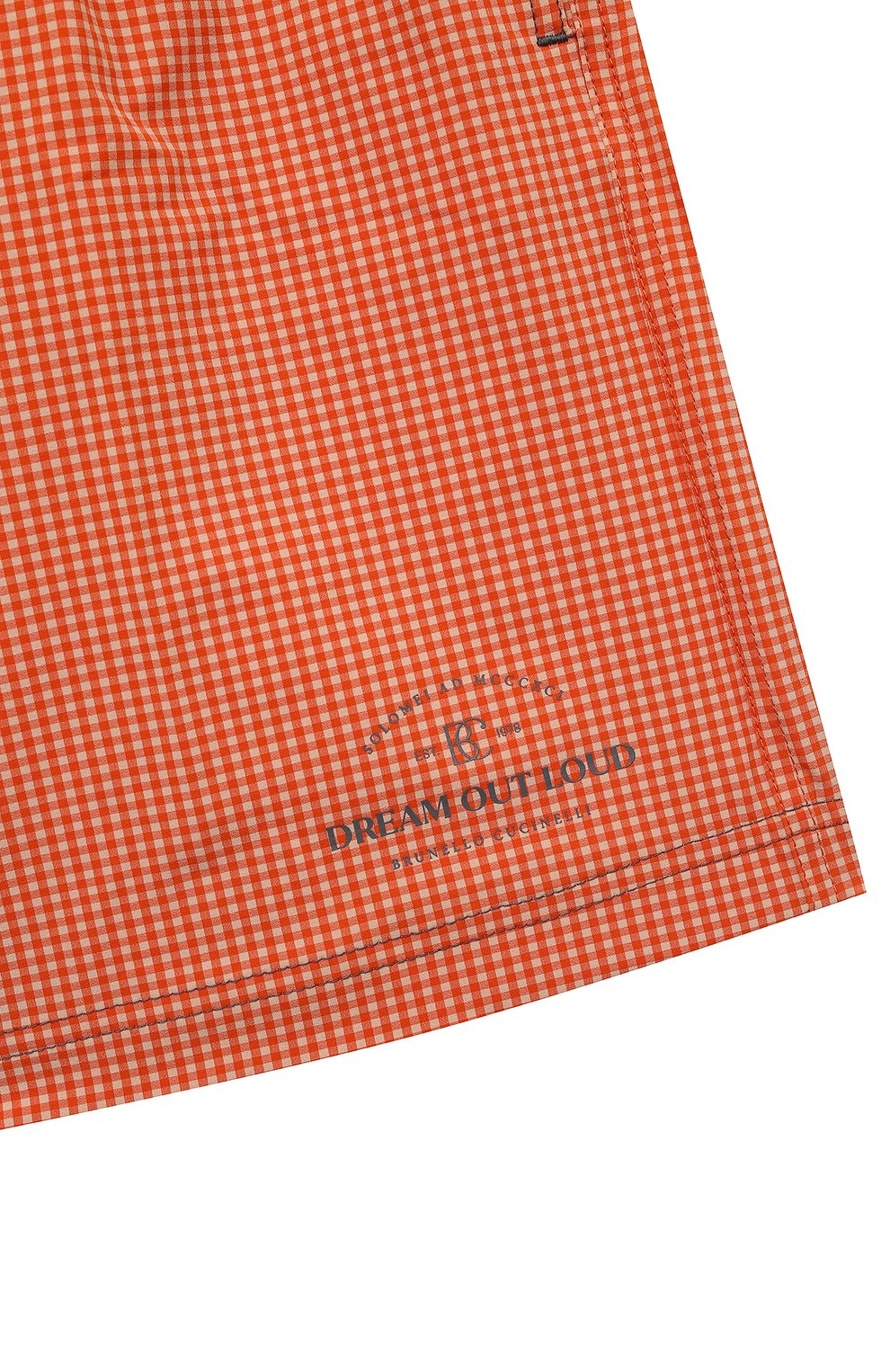 Детские плавки-шорты BRUNELLO CUCINELLI оранжевого цвета, арт. BM626H540A | Фото 3 (Материал внешний: Синтетический материал)