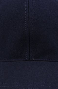 Мужской шерстяная бейсболка PRADA темно-синего цвета, арт. 2HC274-1UMT-F0124 | Фото 4 (Материал: Текстиль, Шерсть)