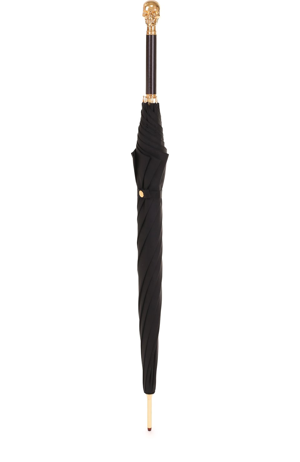 Мужской зонт-трость с фигурной ручкой ALEXANDER MCQUEEN черного цвета, арт. 378913/4A39Q | Фото 5 (Материал: Текстиль, Синтетический материал; Статус проверки: Проверено, Проверена категория)