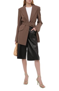 Женские кожаные босоножки stretch BOTTEGA VENETA светло-зеленого цвета, арт. 651385/VBSF0 | Фото 2 (Каблук высота: Высокий; Материал внешний: Кожа; Материал внутренний: Натуральная кожа; Региональные ограничения белый список (Axapta Mercury): RU; Каблук тип: Шпилька; Подошва: Плоская)